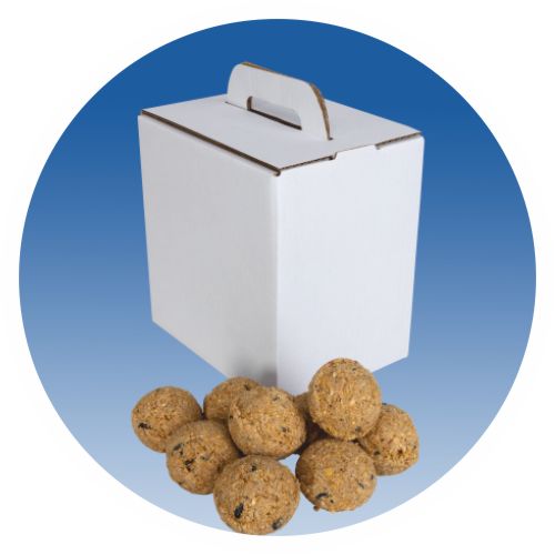 Box with carry handle with 30 Suet Balls