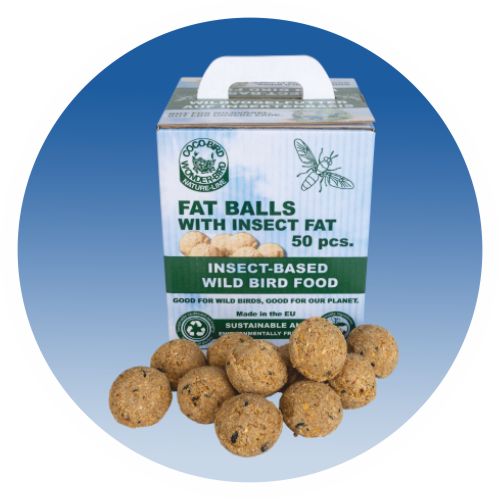 Box with carry handle with 50 Insect Fat Balls no net