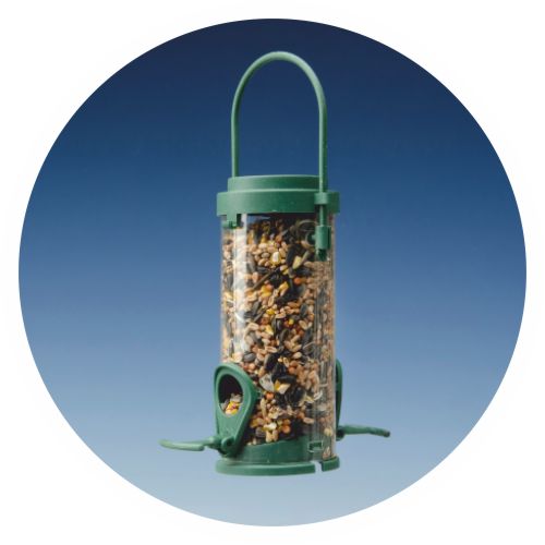 Recycled Feeder with seeds
